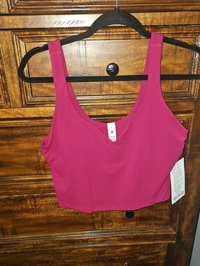 Lululemon Align Tank , Sz 12, Nwts, Berry Rumble!! Has Padding. Cropped Length.